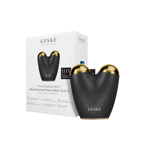 GESKE - Masajeador Microcurrent Face-Lifter 6 In 1 - Black Gold