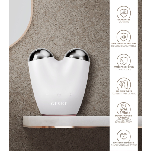 GESKE - Masajeador Microcurrent Face-Lifter 6 In 1 - White