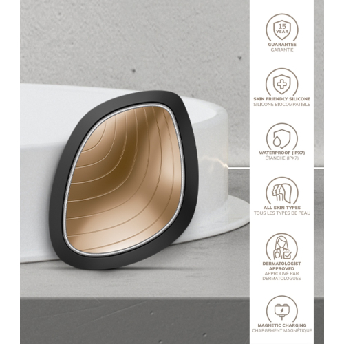 GESKE - Mascarilla facial Sonic Warm & Cool 9 en 1 - Black Gold