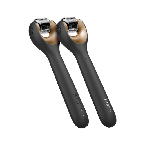 GESKE - Rodillo facial con microagujas 9 en 1 - Black Gold