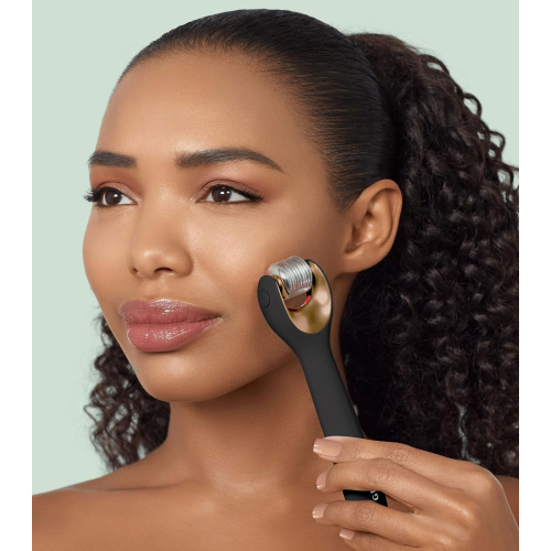 GESKE - Rodillo facial con microagujas 9 en 1 - Black Gold