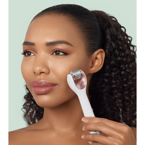 GESKE - Rodillo facial con microagujas 9 en 1 - White Rose Gold