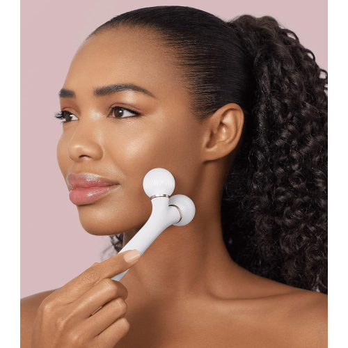 GESKE - Rodillo facial sónico 4 en 1 - White Rose Gold