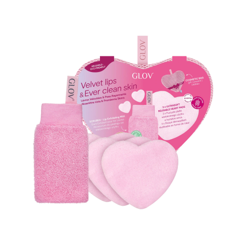 GLOV - *Amore Collection* - Set de discos faciales y guante exfoliante labial Velvet Lips And Ever Clean Skin