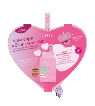 GLOV - *Amore Collection* - Set de discos faciales y guante exfoliante labial Velvet Lips And Ever Clean Skin