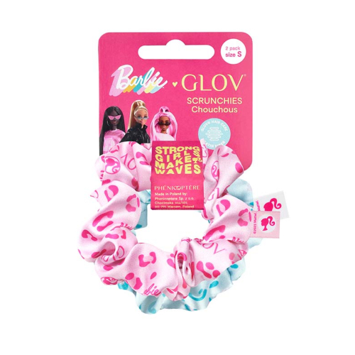 GLOV - *Barbie* - Pack de 2 coleteros scrunchie - Talla S