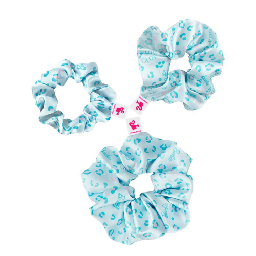 GLOV - *Barbie* - Pack de 3 coleteros scrunchie - Blue Panther