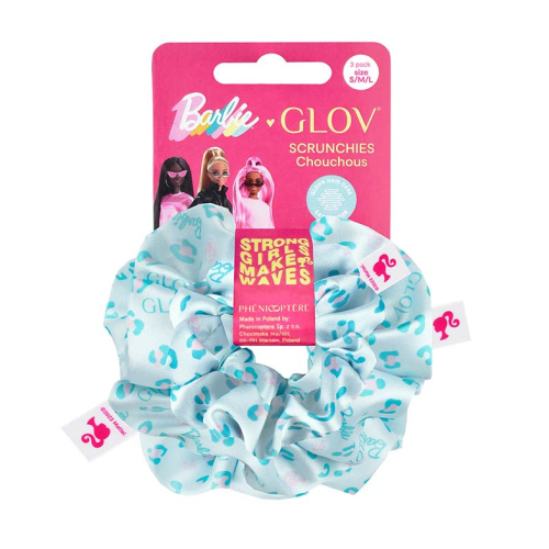 GLOV - *Barbie* - Pack de 3 coleteros scrunchie - Blue Panther