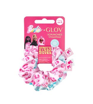 GLOV - *Barbie* - Pack de 3 coleteros scrunchie - Talla S