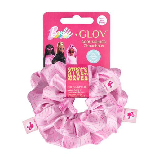 GLOV - *Barbie* - Pack de 3 coleteros scrunchie - ZigZak