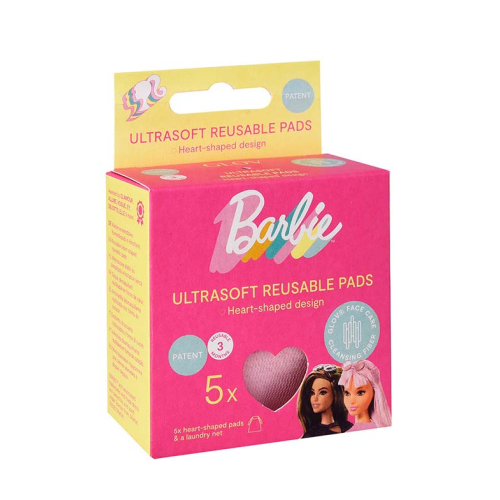 GLOV - *Barbie* - Set de discos desmaquillantes reutilizables Heart shaped