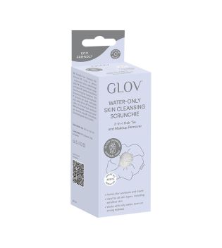 GLOV - Limpiador y coletero scrunchie Skin Cleansing - Silver Stone