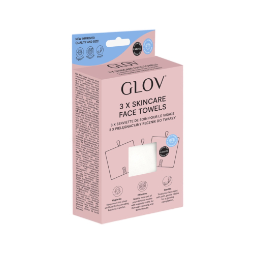GLOV - Pack 3 toallas para rostro de microfibra Luxury Face