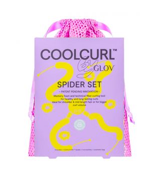 GLOV - Set para rizar el pelo sin calor Cool Curl Spider - Pink