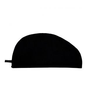 GLOV - Toalla turbante de saten y tela - Negro