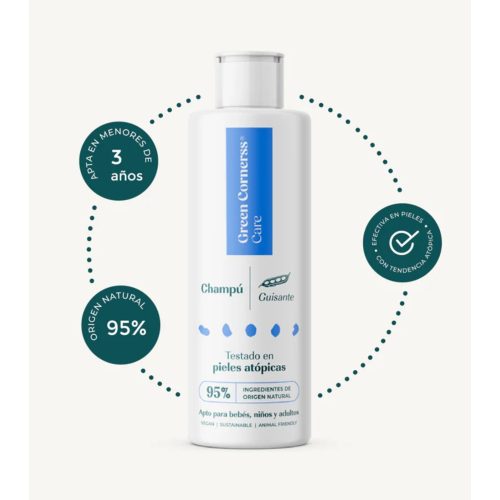Green Cornerss - Champú de guisante - Cuero cabelludo sensible