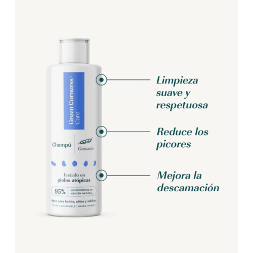 Green Cornerss - Champú de guisante - Cuero cabelludo sensible