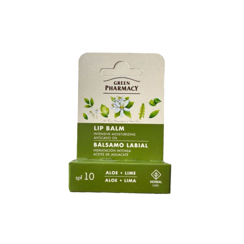 Green Pharmacy - Bálsamo labial con SPF10 - Aloe y lima