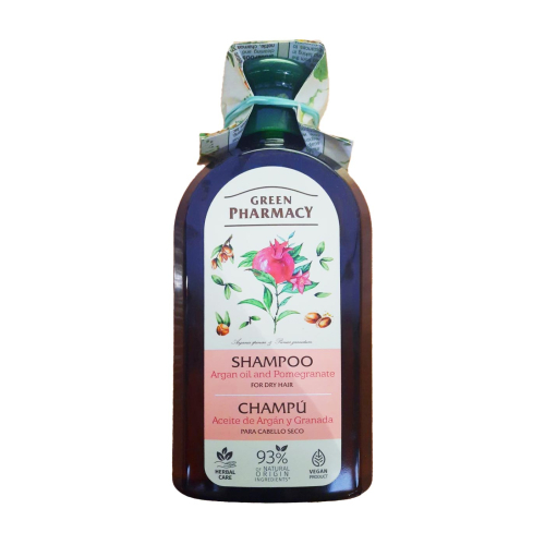 Green Pharmacy - Champú para cabello seco - Argán y granada