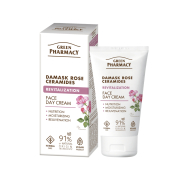 Green Pharmacy - Crema facial revitalizante de día - Rosa damascena + Ceramidas