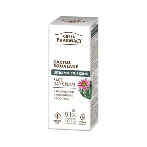 Green Pharmacy - Crema facial ultra-hidratante de día - Cactus + Escualano