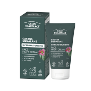 Green Pharmacy - Crema facial ultra-hidratante noche - Cactus + Escualano
