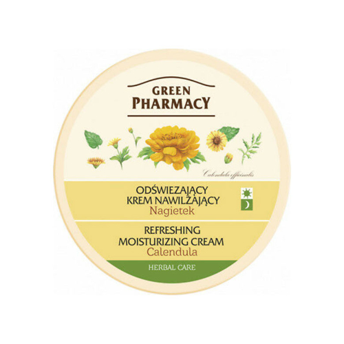 Green Pharmacy - Crema hidratante y refrescante para piel seca - Caléndula