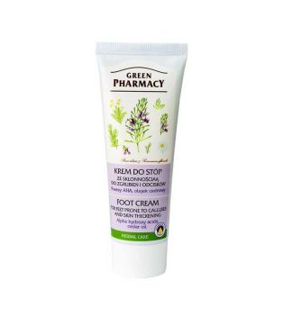 Green Pharmacy - Crema para pies contra callos y durezas - Ácido alfa hidroxi y aceite de cedro