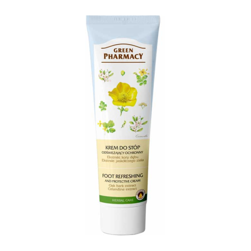 Green Pharmacy - Crema para pies protectora - Roble y celidonia
