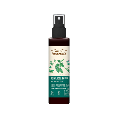 Green Pharmacy - Elixir capilar para cabello normal - Ortiga + Aceite de Bardana