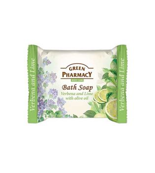 Green Pharmacy - Jabón de baño en pastilla - Verbena y lima con aceite de oliva