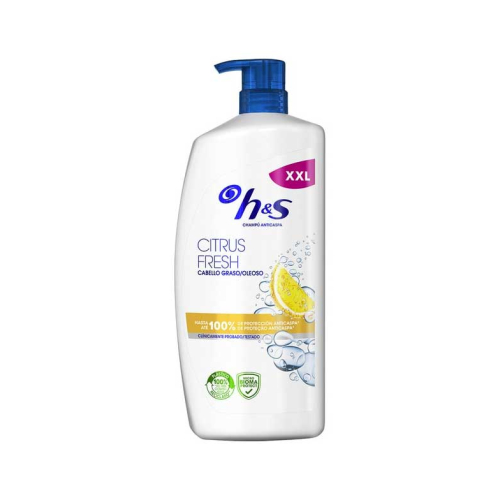 H&S - Champú anticaspa Citrus Fresh 1000ml - Cabello graso