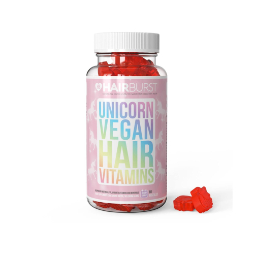 Hairburst - Vitaminas veganas masticables para cabello Unicorn