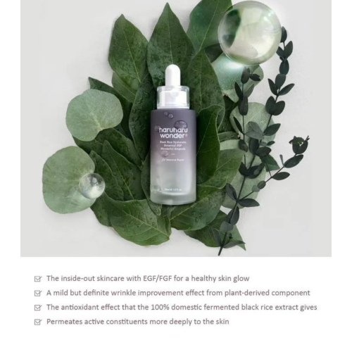 Haruharu Wonder - Ampolla facial Black Rice Hyaluronic Botanical 2GF