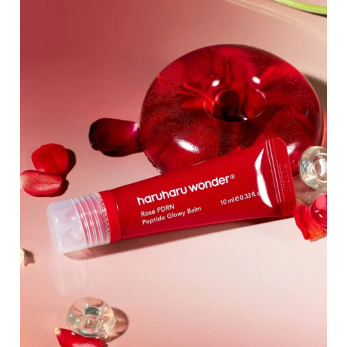 Haruharu Wonder - Bálsamo labial Rose PDRN Peptide Glowy - Clear Glossy