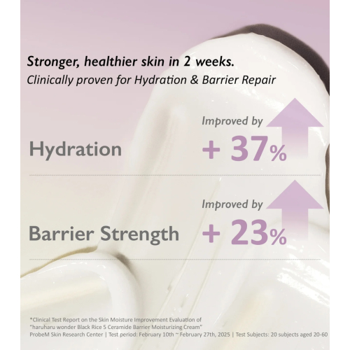 Haruharu Wonder - Crema facial hidratante Black Rice 5 Ceramide Barrier