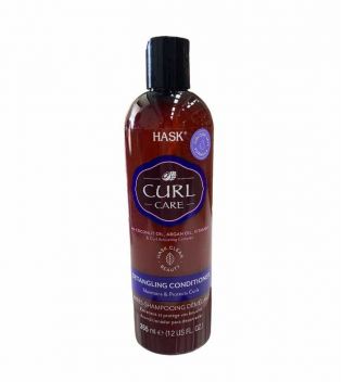 Hask - Acondicionador desenredante Curl Care - Aceite de coco, aceite de argán y vitamina E