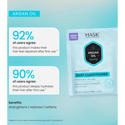 Hask - Acondicionador Reparador profundo - Argan Oil 50g