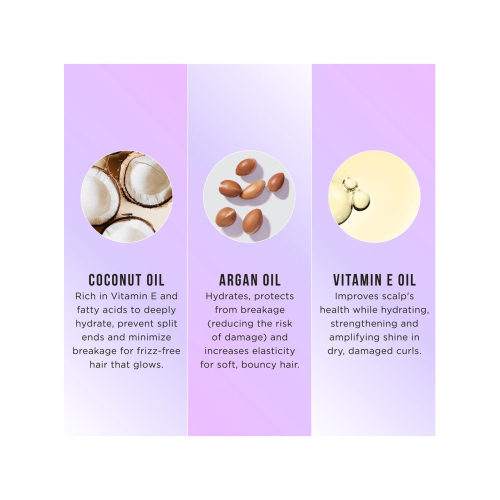 Hask - Acondicionador revitalizante profundo de rizos Curl Care - Aceite de coco, aceite de argán y vitamina E