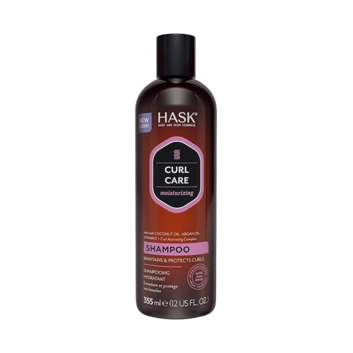 Hask - Champú hidratante Curl Care - Aceite de coco, aceite de argán y vitamina E