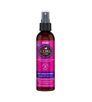 Hask - Spray sin aclarado 5 en 1 Curl Care - Aceite de coco, aceite de argán y vitamina E