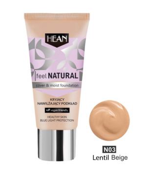 Hean - Base de maquillaje Feel Natural - N03: Lentil Beige