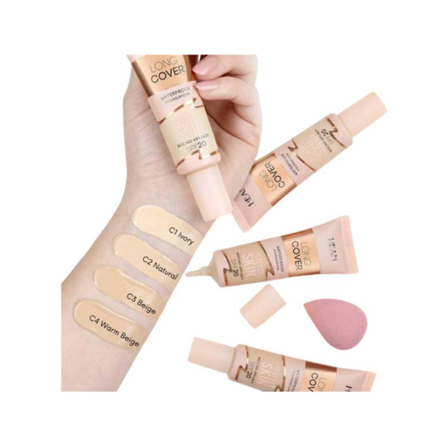 Hean - Base de maquillaje Long Cover Perfect Skin SPF20 - C03: Beige