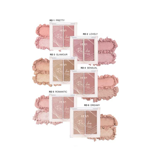 Hean - Colorete en polvo Duo Rosy - Lovely