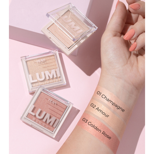 Hean - Colorete en polvo Lumi Blush - 03: Golden Rose