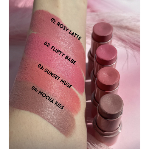 Hean - Colorete en stick Desire Blush - 04: Mocha kiss