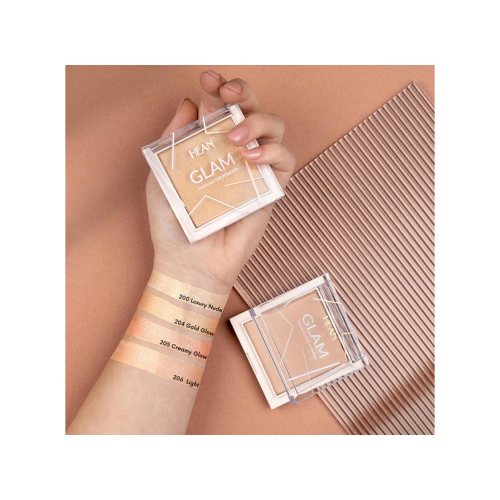 Hean - Iluminador en polvo Glam Highlighter - 204: Gold Glow