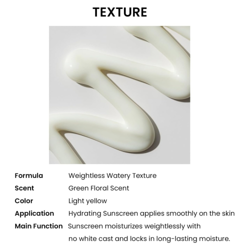 Heimish - *Moringa Ceramide* - Protector solar facial Watery Sunscreen SPF50+ PA++++