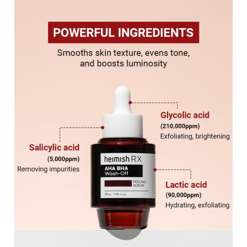 Heimish - *Heimish RX* - Sérum exfoliante facial AHA BHA - Piel con acné