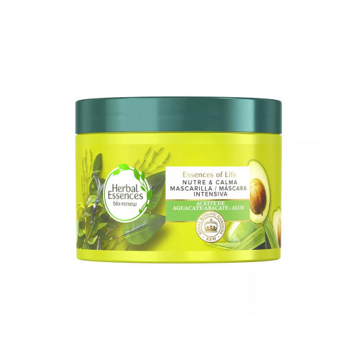 Herbal Essences - *Bio Renew* - Mascarilla nutre y calma con aceite de aguacate y aloe 450ml